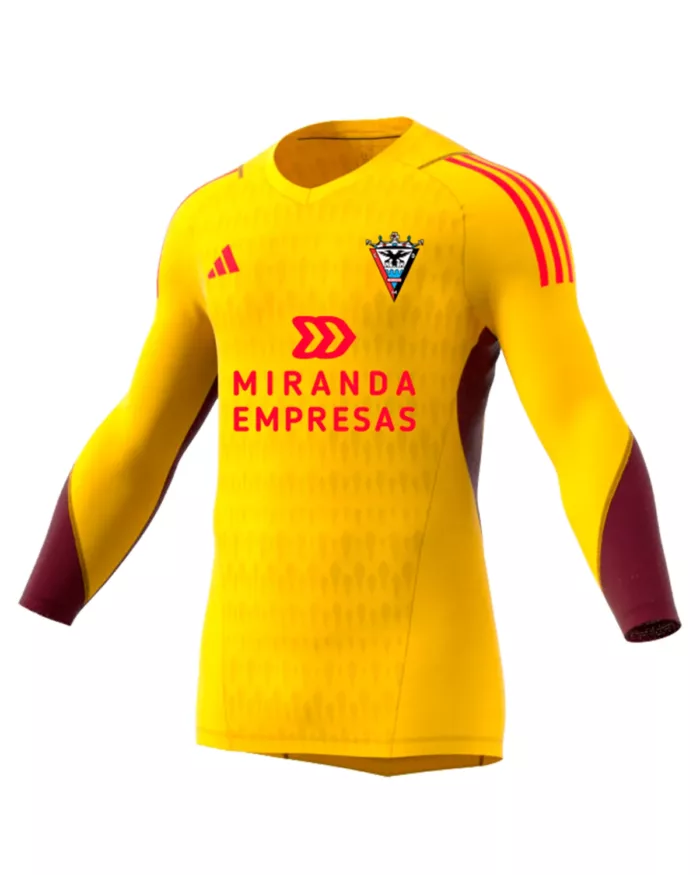 Camiseta oficial portero amarilla lateral