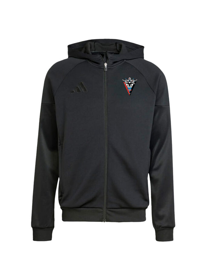 CHAQUETA CHANDAL ADULTO NEGRA 2025/2026
